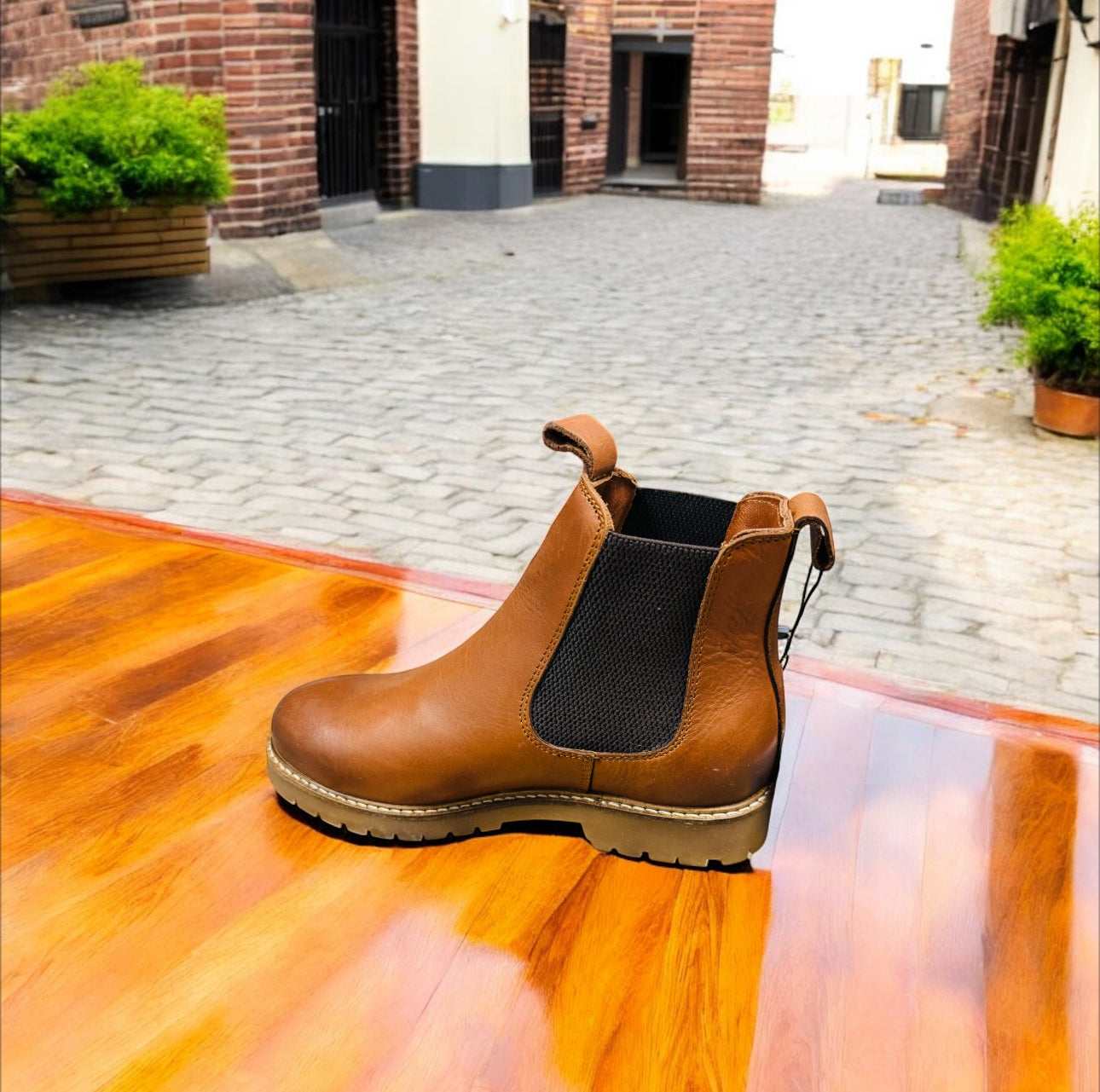 Traveliń Randers Damen Stiefel in Cognac Herstellernummer: Randers ( Letzte Stück )