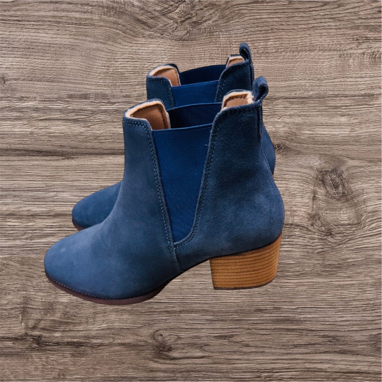 G. Quarenghi Damen Leder Ankle Boots  Blau ( Letzte Stück )