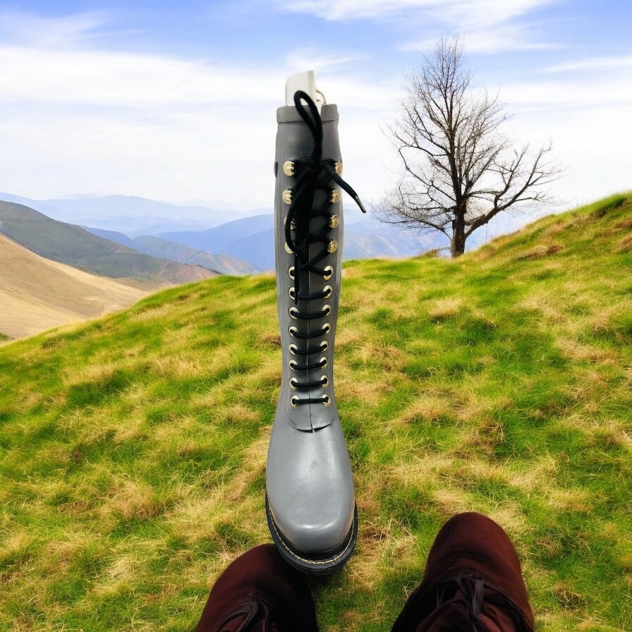 Ilse Jacobsen RUB 1 Damenstiefel Grau und  ( Letzte Stück )