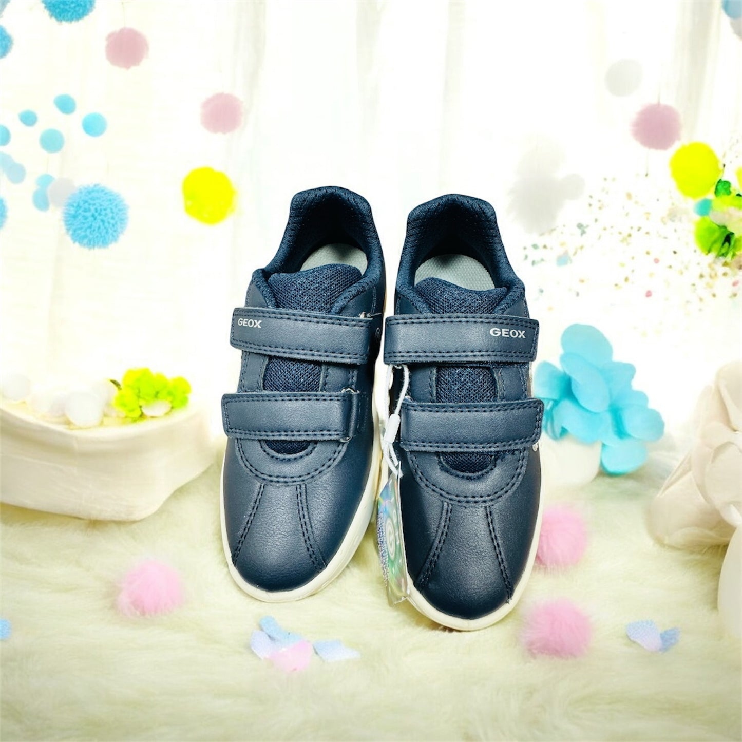 Geox Skyline Mädchen Kinder Sneaker in Navy / Rosa Farbe Herstellernummer: J458WA OOOBC NAVY/PINK geox use only 1351 4488 C0694 ( Letzte Stück )