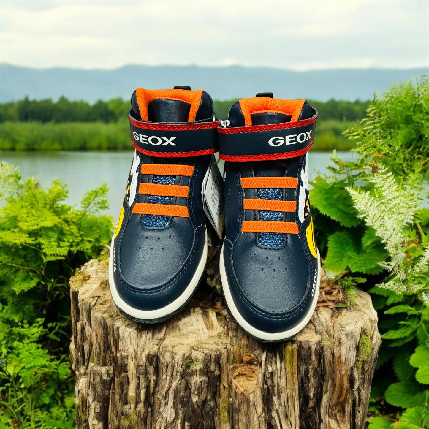 GEOX J INEK BOY B Kinder Sneaker In NAVY/ ORANGE  Herstellernummer: J369CB OBU11 C0659  ( Letzte Stück )