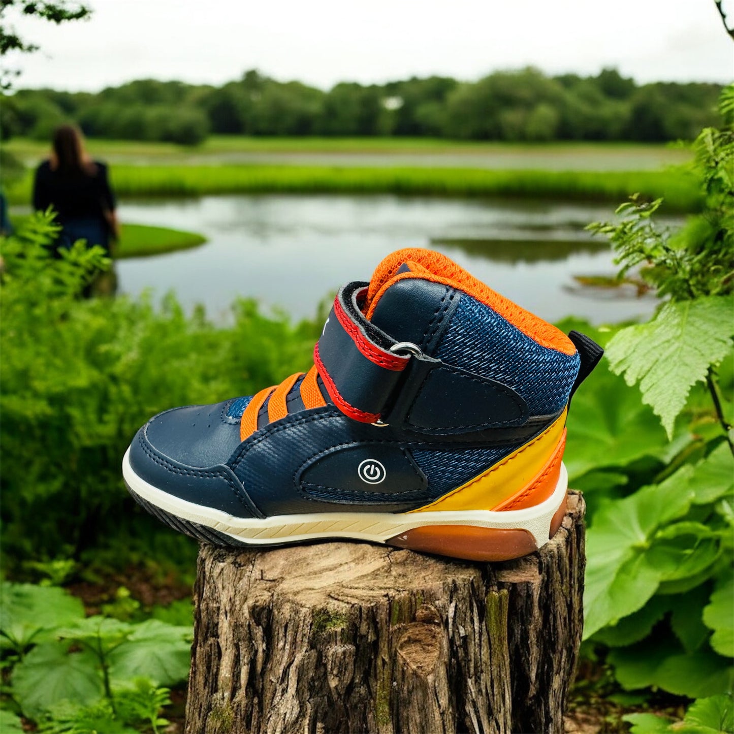 GEOX J INEK BOY B Kinder Sneaker In NAVY/ ORANGE  Herstellernummer: J369CB OBU11 C0659  ( Letzte Stück )