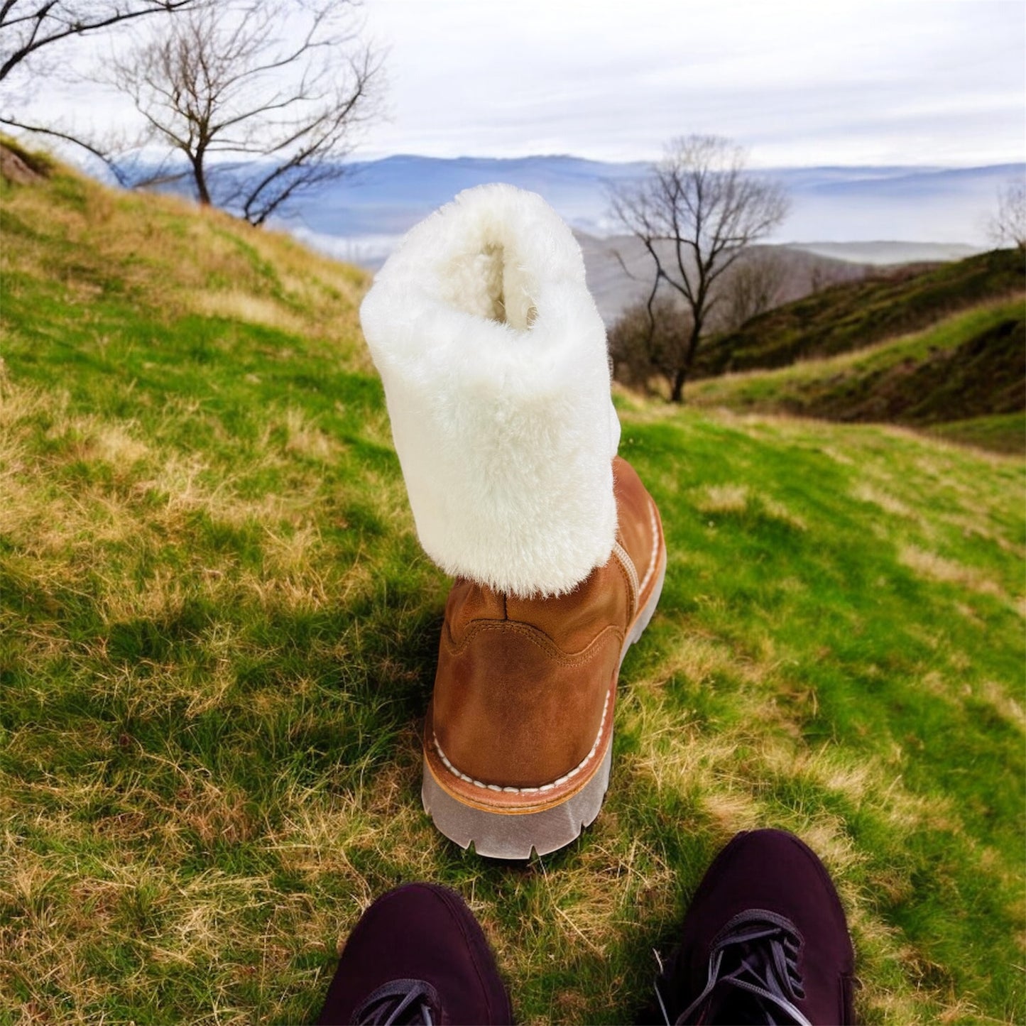 Pom Pom Leder Winter Kinderstiefel in Braun Herstellernummer : PP5113/0224/03 ( Letzte Stück )